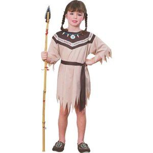 Girls native American Princess Dress Costume Halloween Party Indian Size Small